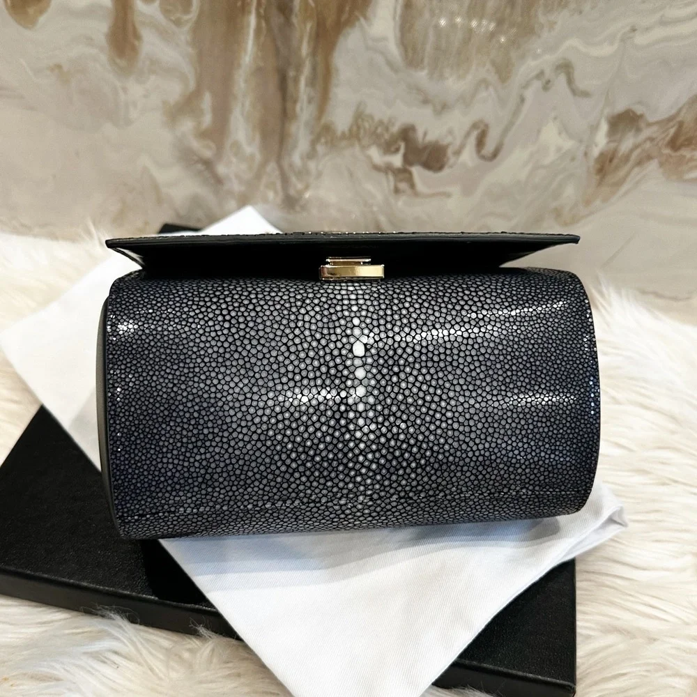$5k Givenchy Mini Stingray Galuchat Pandora Box Chain Bag - Picture 3 of 13